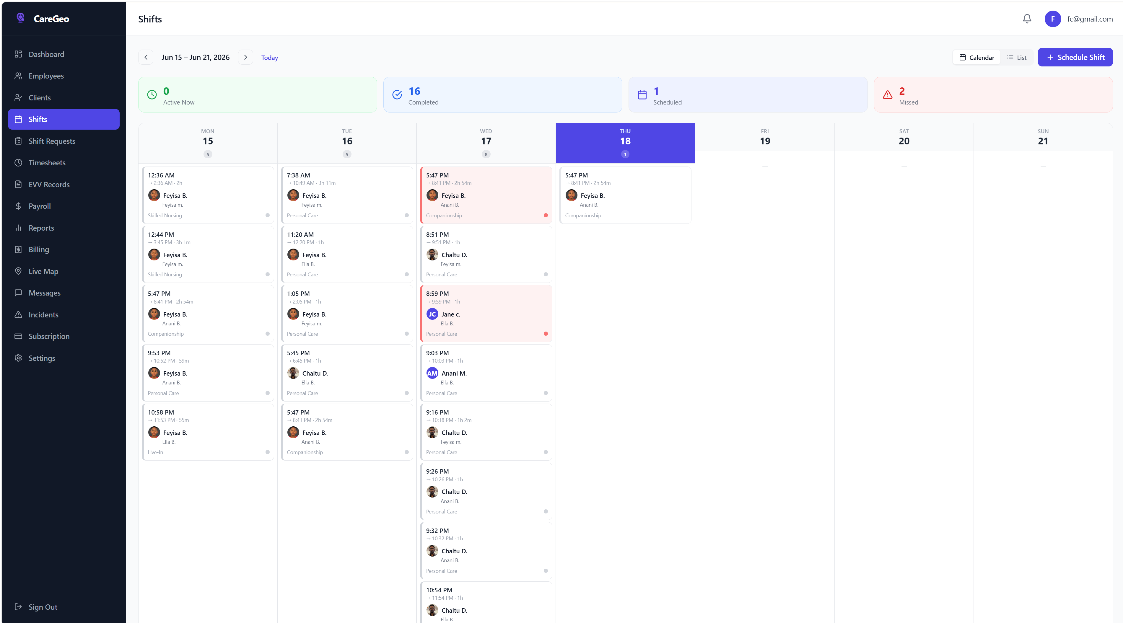 Shift Scheduling